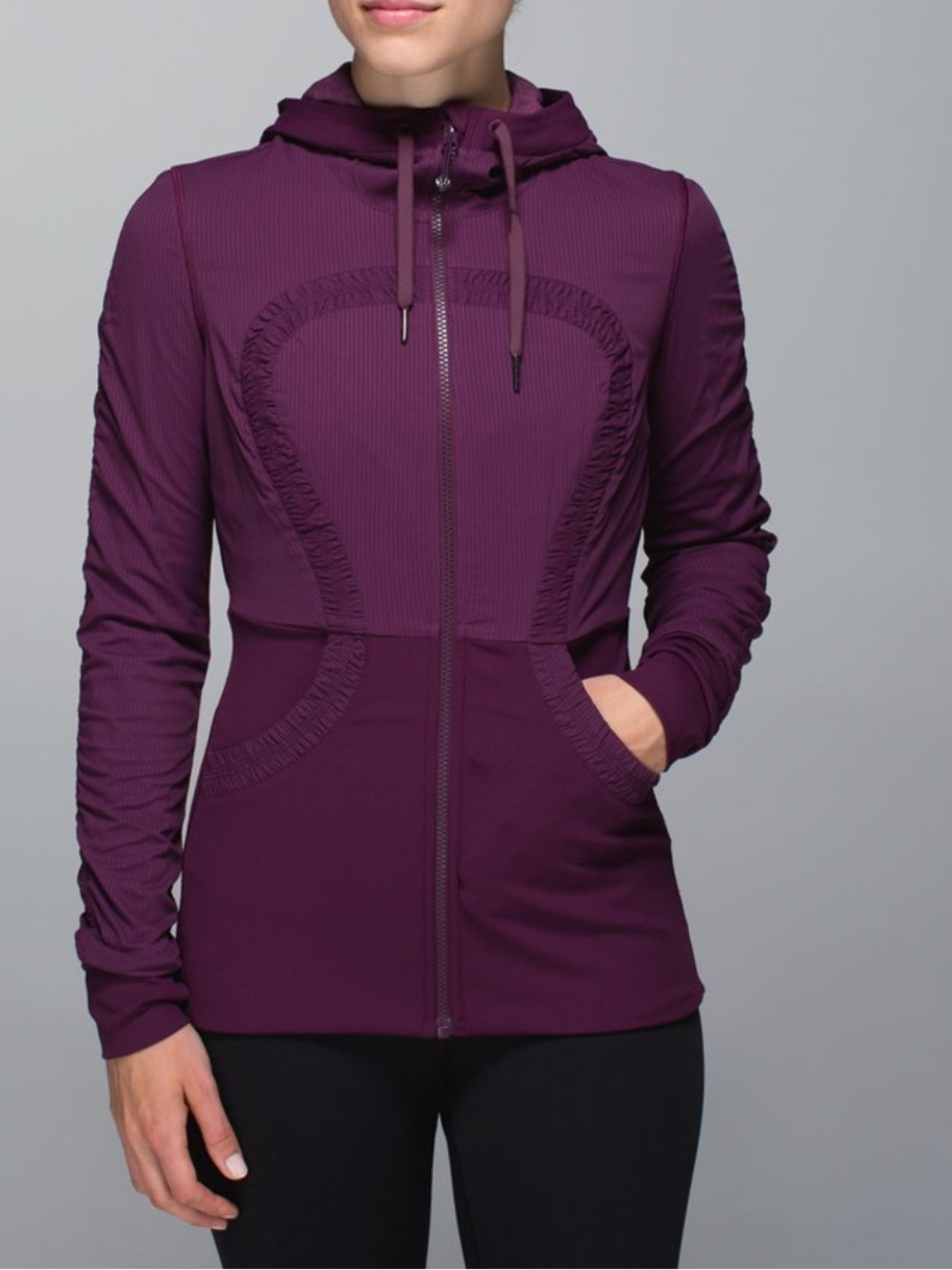 GUC Lululemon Women’s Dance Studio Reversible Jacket Plum Purple- Size 8